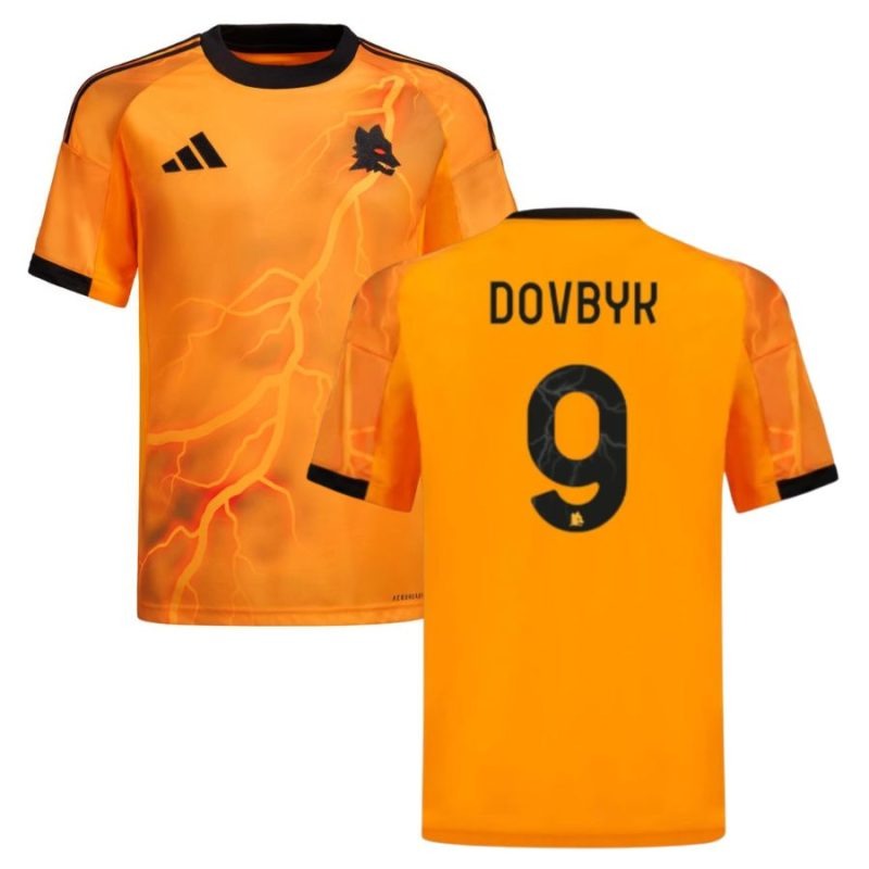 AS Rome DOVBYK Maillot Extérieur 2025/26 - Orange