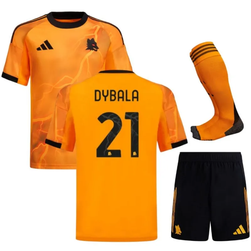 AS Rome DYBALA Ensemble Enfant Extérieur 2025/26 - Orange
