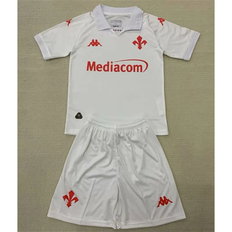 Fiorentina 2024/25 Auswärtstrichot Kinder - Weiß