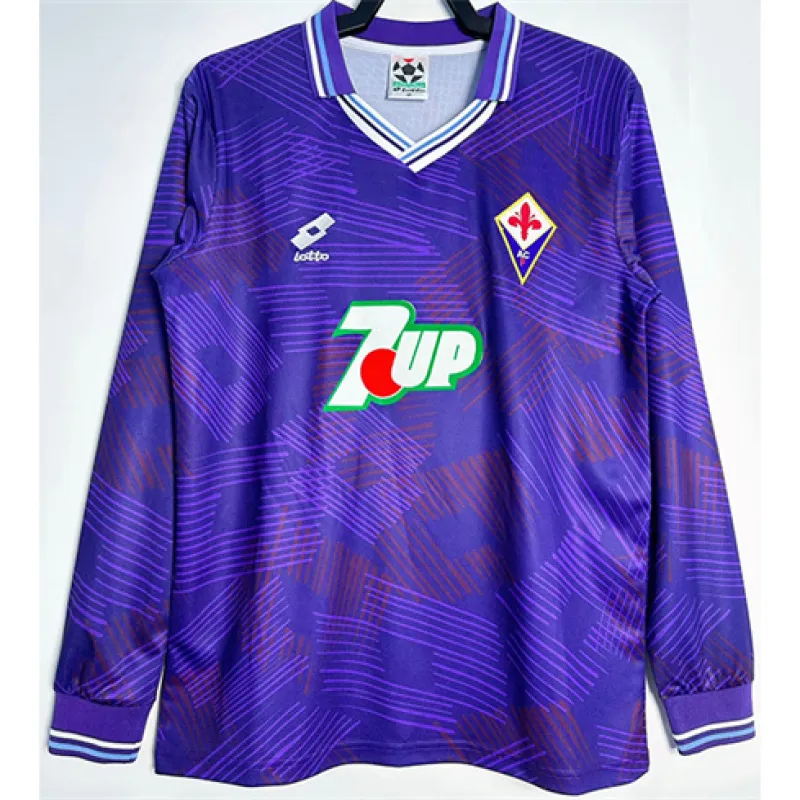 Fiorentina Home Retro Long Sleeve Jersey - Purple