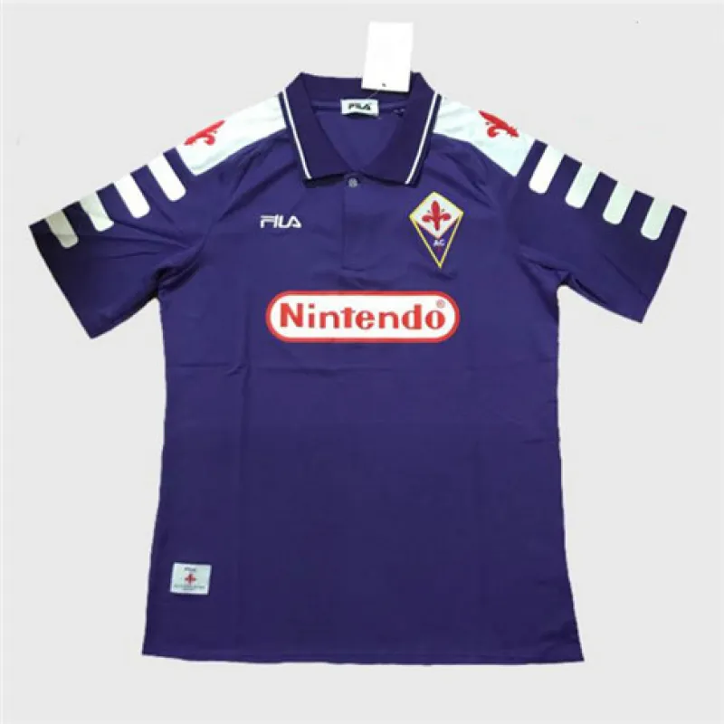 Fiorentina 1998/99 Heim Retro Trikot - Lila