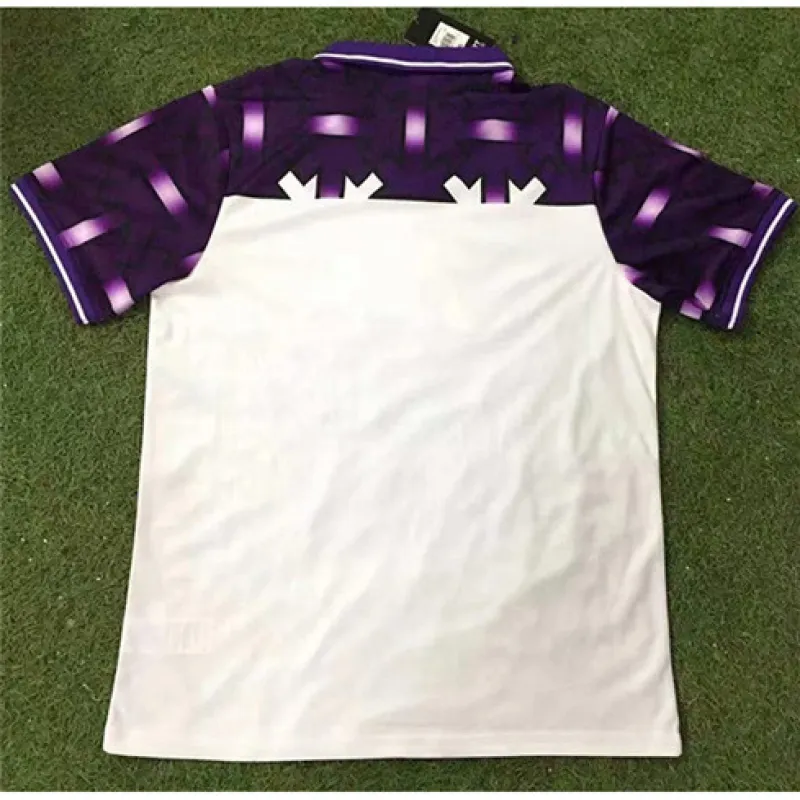 Fiorentina 1992/93 Auswärtstrichot Retro - Weiß