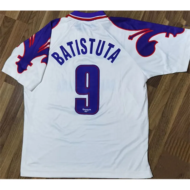 Fiorentina 1995-97 Auswärtstrichot Retro - Weiß