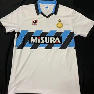 Maglia d'esterno retro dell'Inter Milan 1990/91 - bianca
