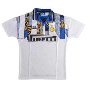Inter de Milán 1995/96 Camiseta retro visitante - Blanca