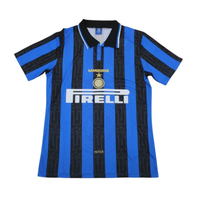 Inter Milano 1996/97 Maglia casalinga retrò - Blu/Nera