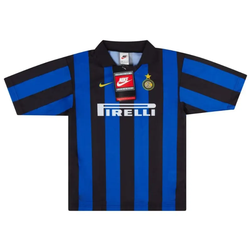Inter Milan 1997/98 Retro Home Jersey - Blue/Black