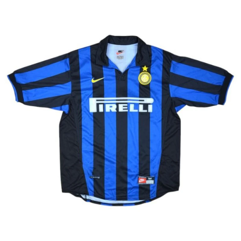 Inter Mailand 1998/99 Retro-Heimtrikot - Blau/Schwarz