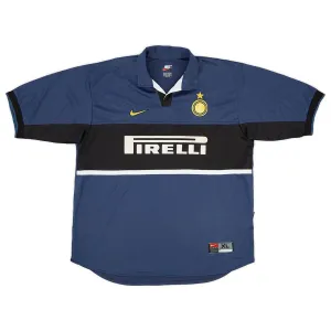 Inter de Milán 1998/99 Camiseta retro tercera - Azul