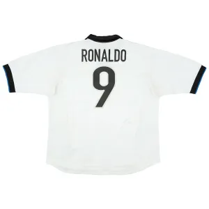 Inter de Milán RONALDO 1998/99 Camiseta retro visitante - Blanca