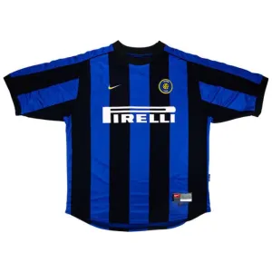 Inter de Milán 1999/2000 Camiseta retro local - Azul/Negra