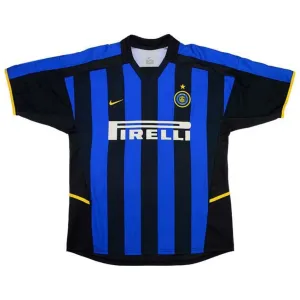 Inter de Milán 2002/03 Camiseta retro local - Azul/Negra