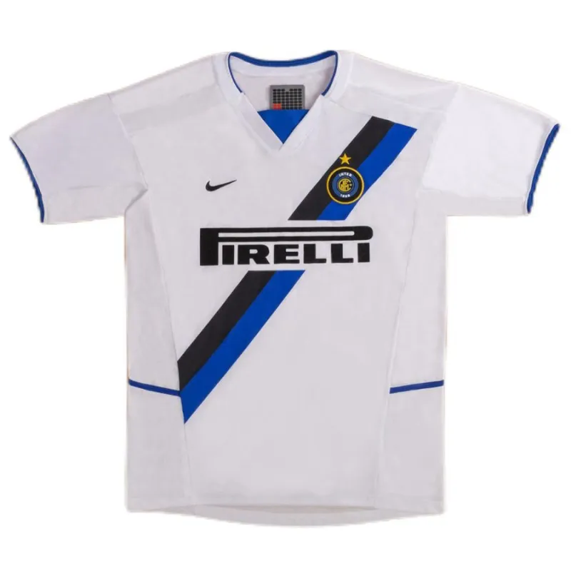 Inter Milano 2002/03 Maglia da trasferta retrò - Bianca