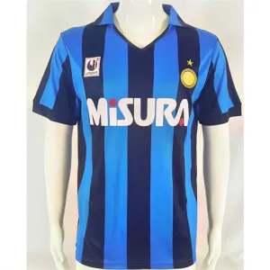 Camiseta de campo retro del Inter Milan 1990/91 - azul