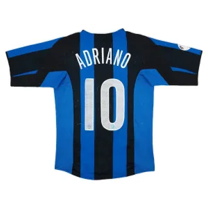 Inter de Milán ADRIANO 2004/05 Camiseta retro local - Azul/Negra