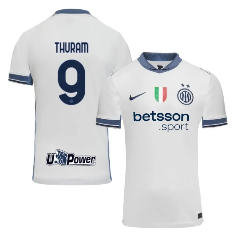 La camiseta de partido fuera 2024/25 de Inter de Milán de Marcus Thuram - Blanca