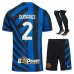 Il kit per bambini di casa 2024/25 dell'Inter Milan di Denzel Dumfries - Azzurro