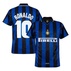 Camiseta local retro A de Ronaldo Internazionale Milano 1997/98 - Azul