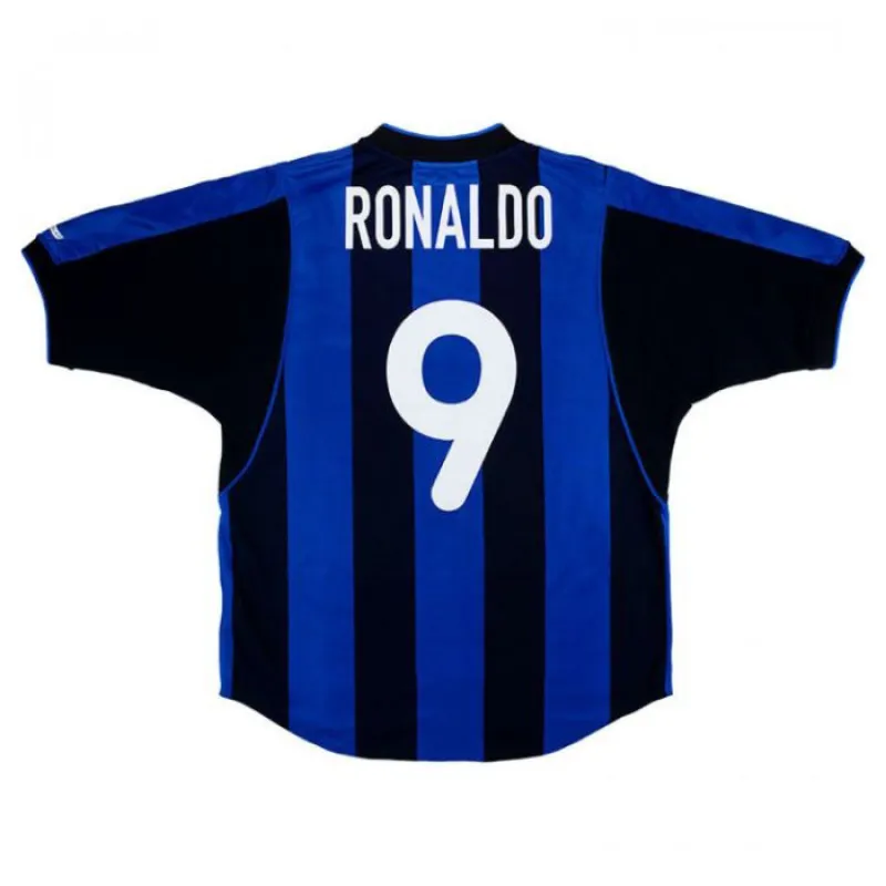 Maglia casa retro di Ronaldo Inter Milan 2000/01 - Blu