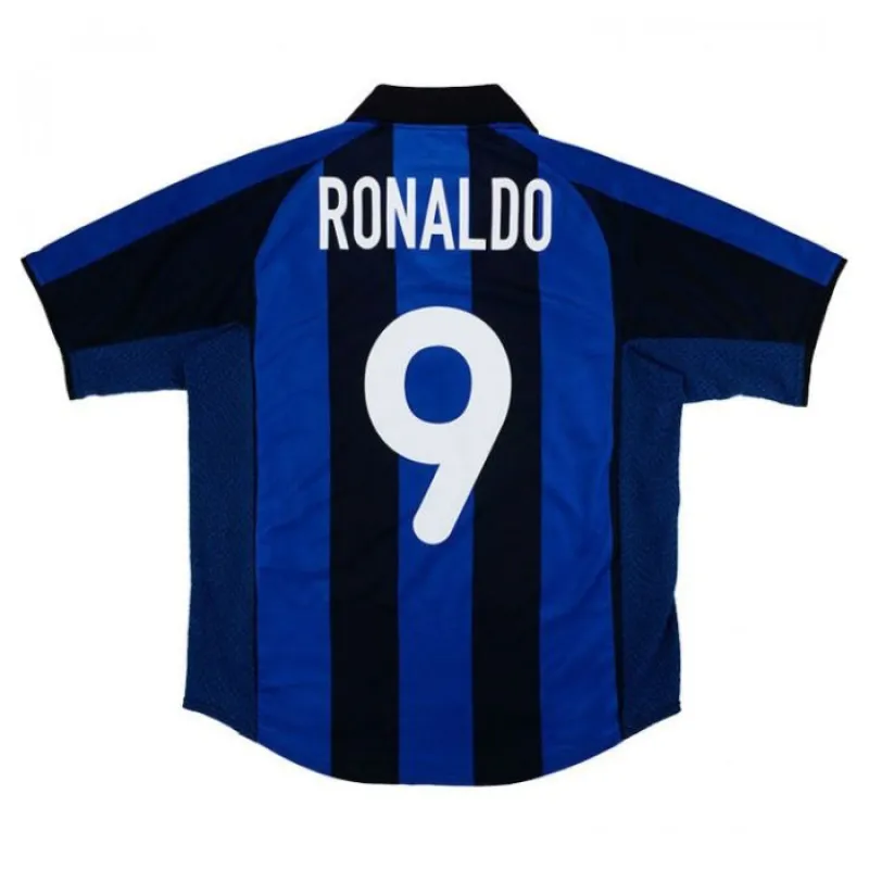 Ronaldo Inter Milan 2001/02 Retro Home Jersey - Blue