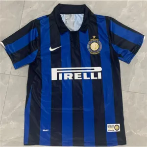 Maglia da campo retro dell'Inter Milan 2007/08 - blu