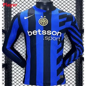 Camiseta de casa de mangas largas del Inter de Milán 2024/25-Jugador-Azul