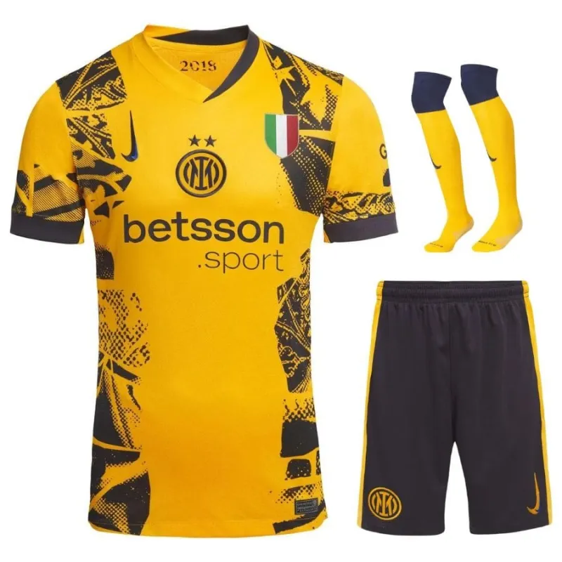 Tercer camiseta de campo infantil del Inter Milan 2024/25 - amarilla