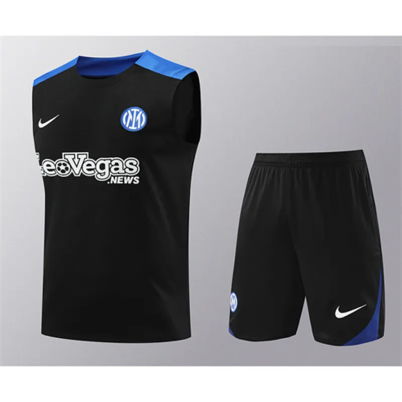 Inter Milan 2024/25 training set shorts and vest - black