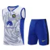 Calzoni e gilet dell'insieme di allenamento dell'Inter Milan 2024/25 - bianco
