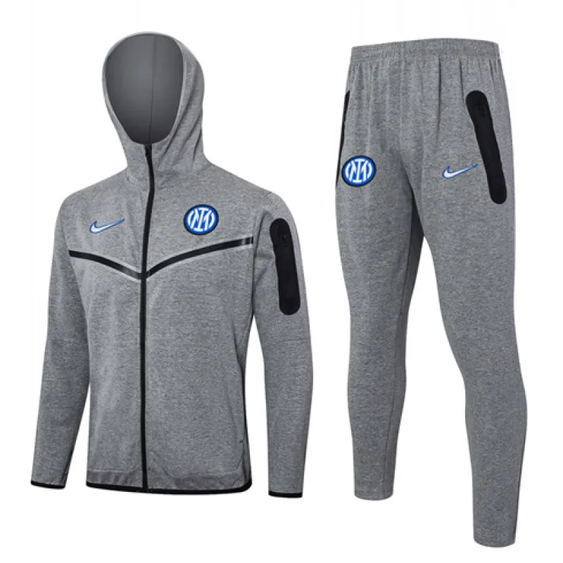 Vestito da sport con cappuccio dell'Inter Milan 2024/25 - Grigio