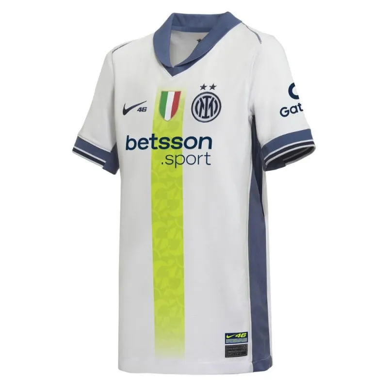 Camisa Visitante Especial VR46 para Niños Inter de Milán 2024/25 - Blanca