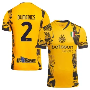 Denzel Dumfries, Inter Milan 2024/25 Third Jersey - Yellow