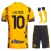 Lautaro, Inter Milan 2024/25 Third Children's Kit - Yellow