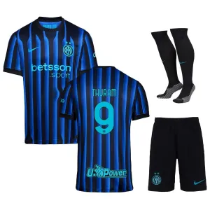 Inter Milan THURAM Kids' 2025/26 Home Kit - Blue