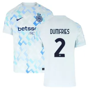Inter Milan Dumfries 2025/26 Away Jersey - White