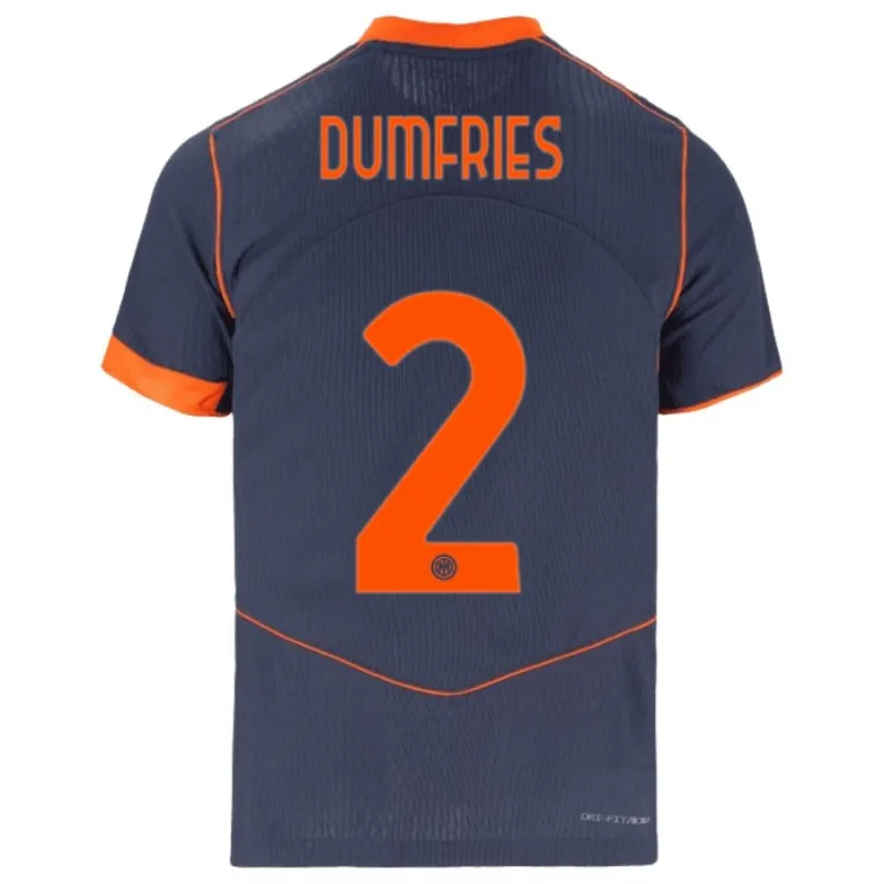 Inter Milan DUMFRIES 2025/26 Maillot Third Enfant avec Short - Bleu