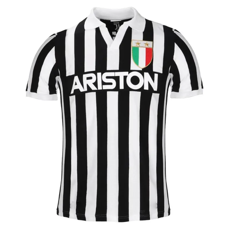 Juventus 1984/85 Maglia casalinga retrò - Bianca/Nera