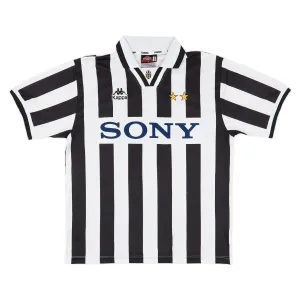 Juventus 1995-97 Retro Home Jersey - White/Black Image