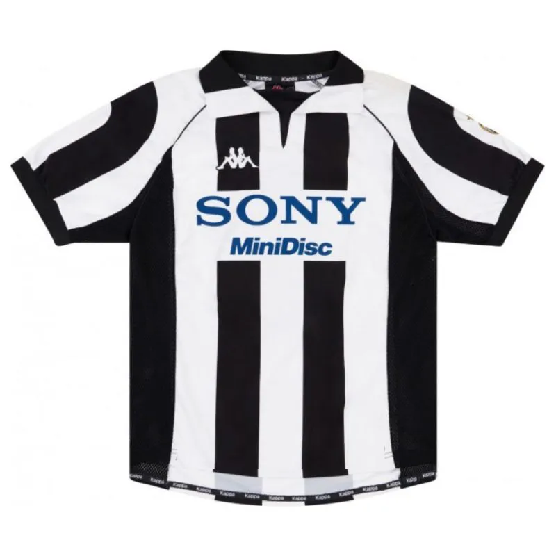 Juventus DAVIDS 1997/98 Camiseta retro local - Blanca/Negra
