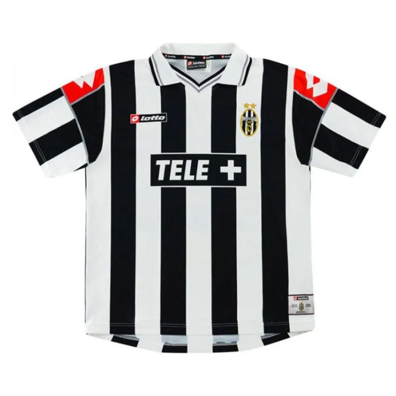 Juventus DEL PIERO 2000/01 Camiseta retro local - Blanca/Negra