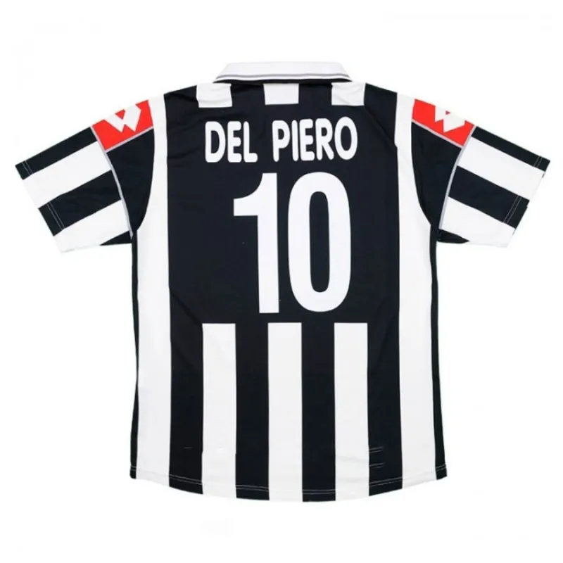 Juventus DEL PIERO 2000/01 Camiseta retro local - Blanca/Negra