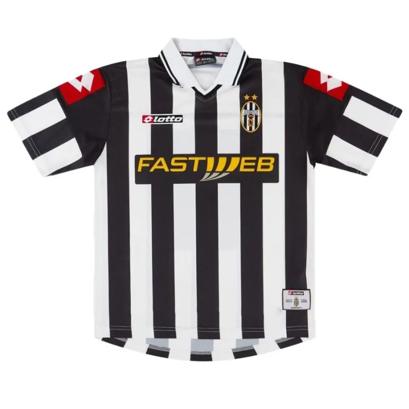 Juventus 2001/02 Maglia casalinga retrò - Bianca/Nera