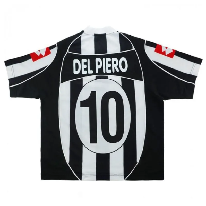 Juventus DEL PIERO 2002/03 Maglia casalinga retrò - Bianca/Nera