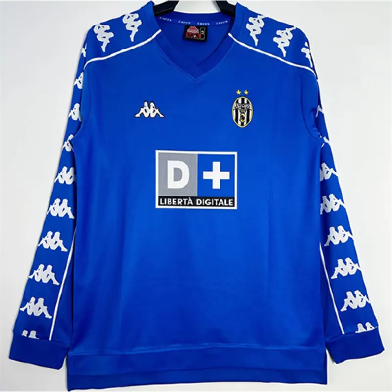 Maillot retro long - manches d'extérieur de Juventus 1999/00 - Bleu