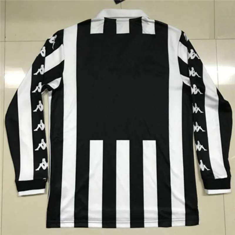 Camiseta retro de casa de mangas largas de Juventus 1999/00 - Blanca