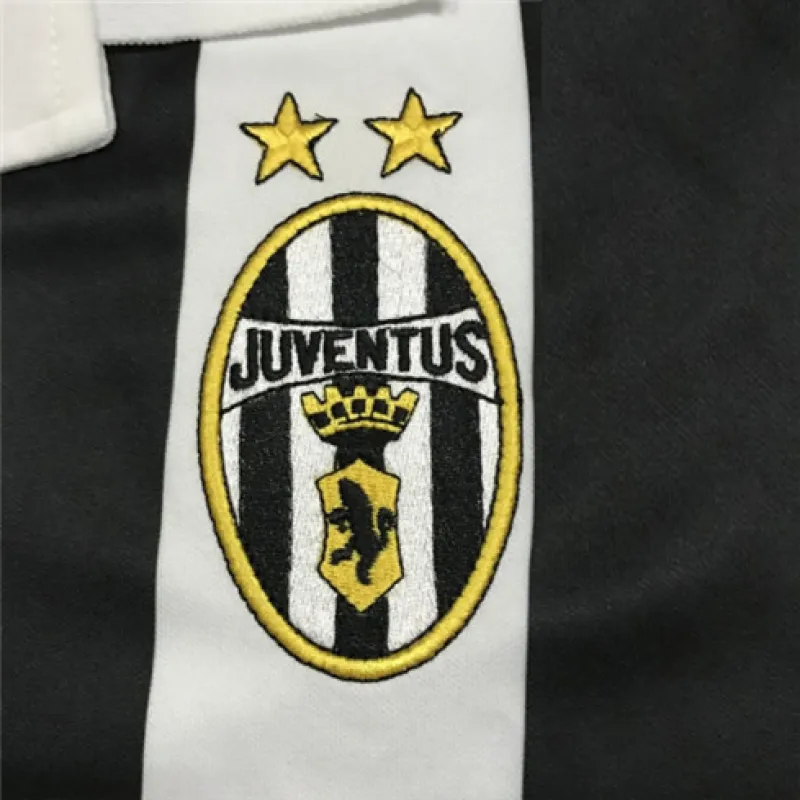 Camiseta retro de casa de mangas largas de Juventus 1999/00 - Blanca