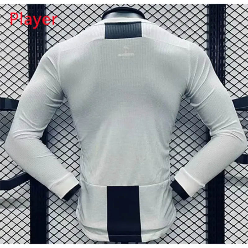 Juventus 2018/19 Home Long - Sleeve Retro Player Jersey - White