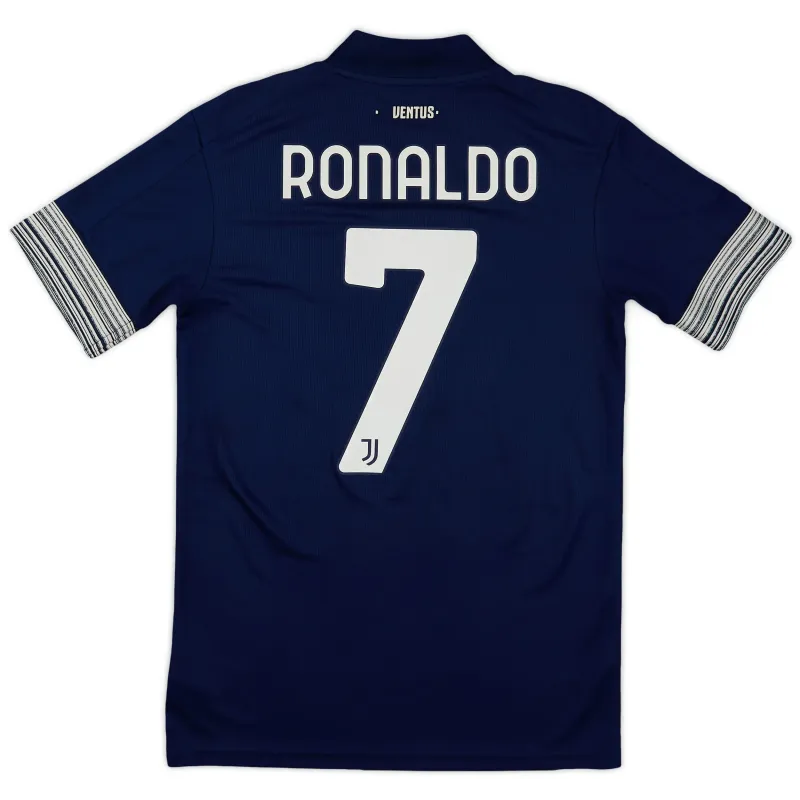 Maglia retro da campo n.7 di Juventus di Cristiano Ronaldo 2020/21 - Azzurra