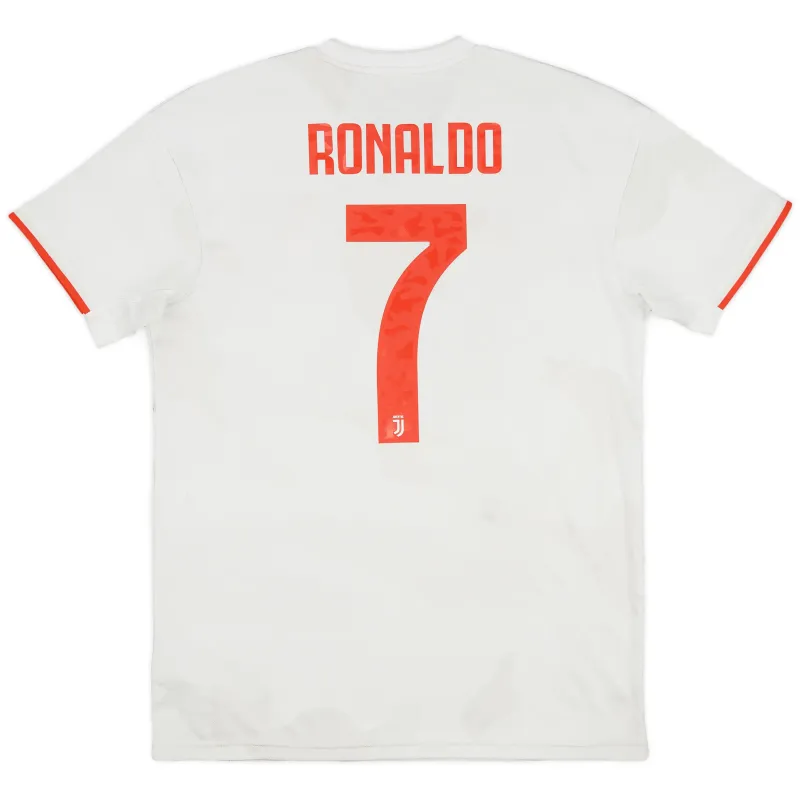 Maglia retro di trasferta n.7 di Juventus di Cristiano Ronaldo 2019/20 - Bianca