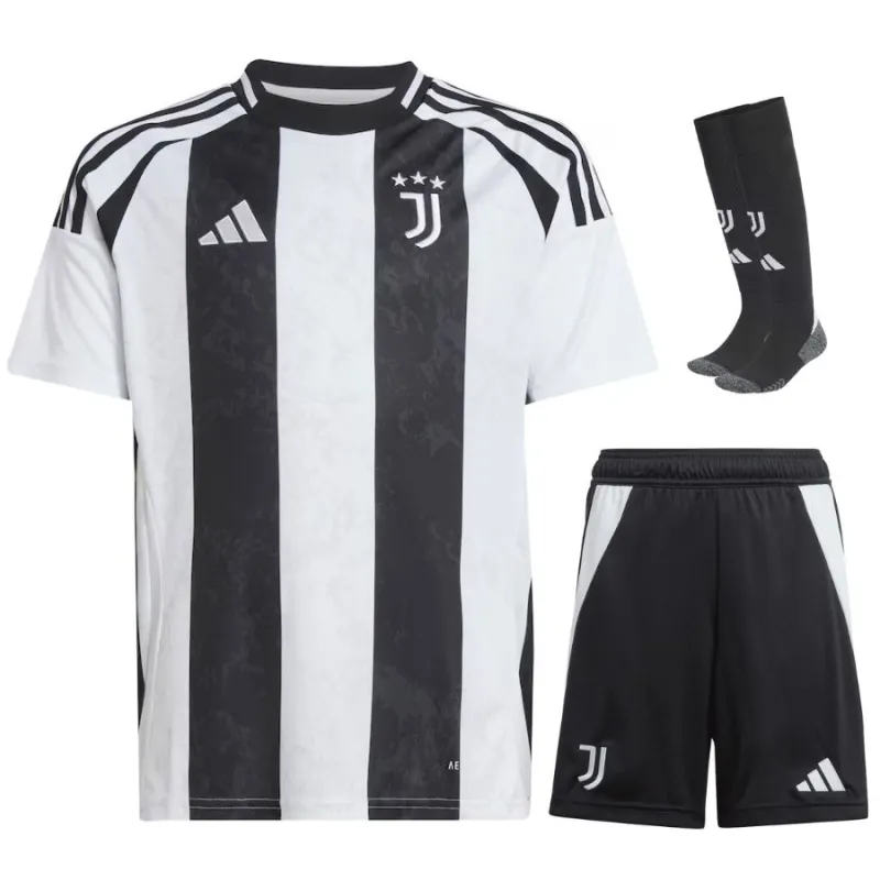 Conjunto de camisetas infantiles de casa de Juventus 2024/25 - Blanco